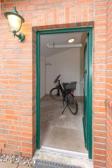Ferienhaus Storch Abstellraum für Fahrräder und E-Bikes